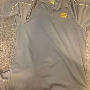 Men Notre Dame polos 2 underarmour size small 1 size medium